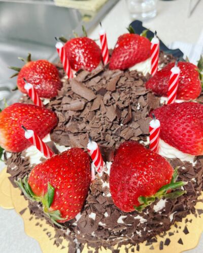 Did we brush our teeth after the cake? Nope… but don’t tell Dr.Katy.